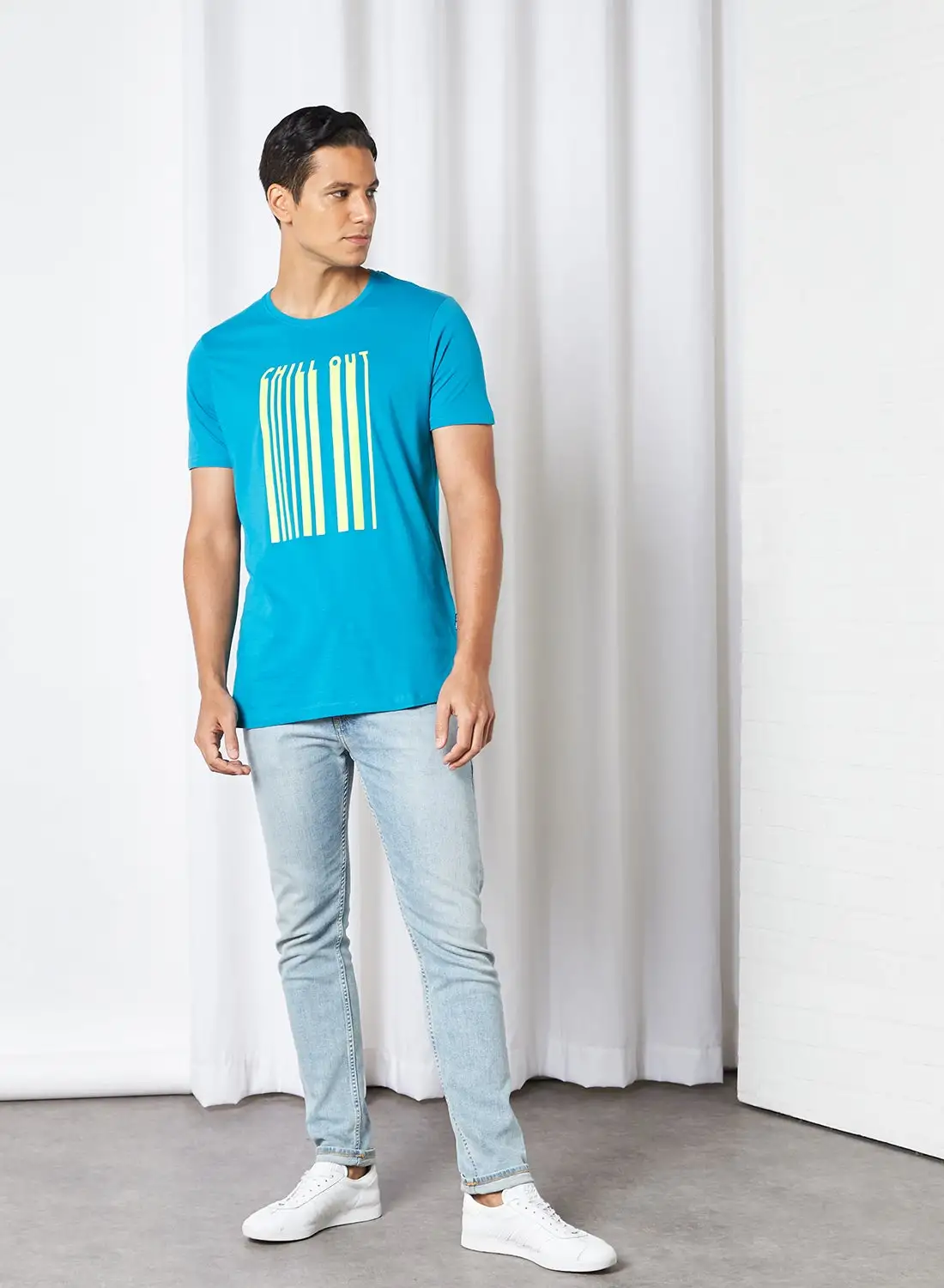 Blue Saint Chill Out Round Neck T-Shirt blue