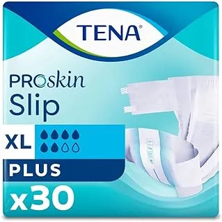 Tena Premium Slip Plus, Incontinence Adult Diapers, Extra Large, 30 Count