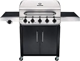 Char Broil 5 Burner Gas Grill, Black/Silver