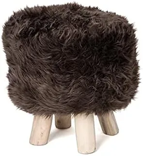 Dubai Garden Centre Nordic Stool, 40 cm Diameter, Brown