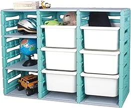 FU-22 -Ching Ching 3 Cabinet with 6 Drawers & 2 Plates - Light Blue