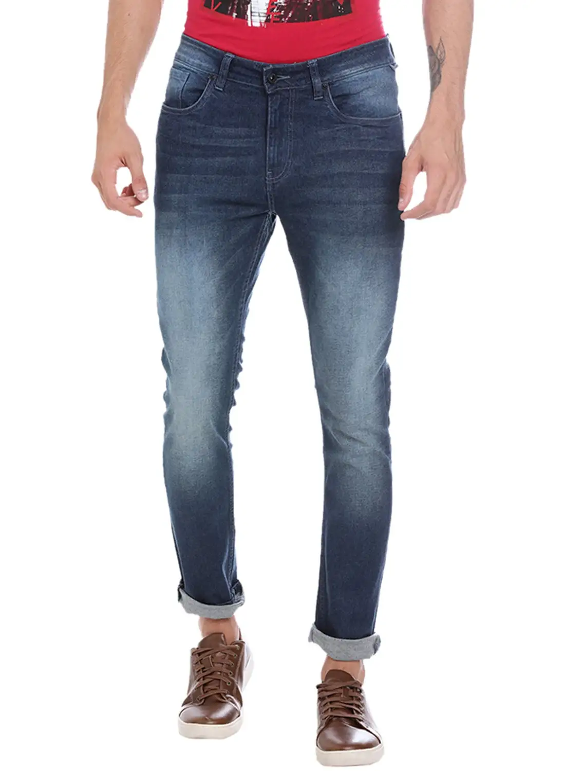 Blue Saint Smart Vintage Wash Slim Fit Jeans Blue