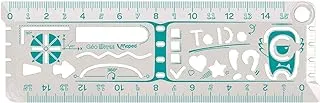 Maped 250210 Geo Notes Ruler - Assorted 15Cm/5.9In