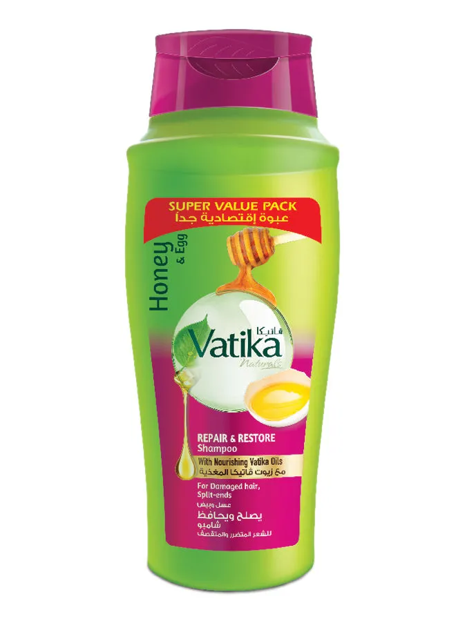 Dabur Repair And Restore Shampoo Enriched With Egg And Honey For Damaged Hair And Splitends 700ml