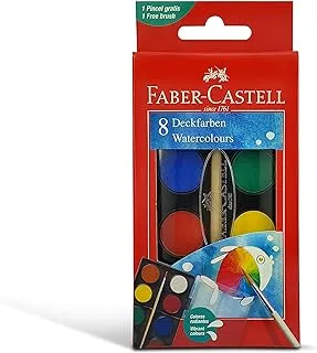 FABER-CASTELL WATERCOLORS 8 COLOR 24MM