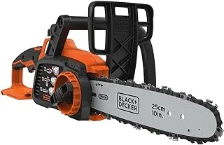 BLACK+DECKER Cordless Power Chainsaw, POWERCONNECT Series, 18 V, 25 cm, Lightweight, Battery not Included, Orange/Black - GKC1825LB-XJ,