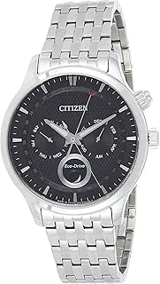 Citizen Mens Solar Powered Watch, Analog Display and Stainless Steel Strap AP1050-56E