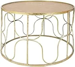 Dubai Garden Centre Metal Coffee Table, Large, Gold Coated