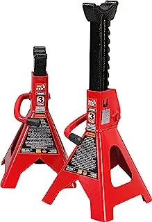 BIG RED 1 Pair Torin Steel Jack Stands: 3 Ton (6,000 lb) Capacity, Red, T43202