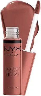 NYX PROFESSIONAL MAKEUP Butter Gloss, Peaches Cream, 0.27 Fluid Ounce, Praline 16