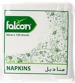 Falcon White Napkin 30cm 100 Sheets