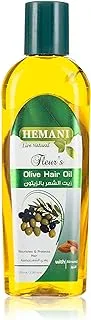 Hemani Olive Hair Oil With Almond-100 Ml,100% Helps Make Hair Strong And Healthy, Nourish Hair And Protect Hair From Dandruff