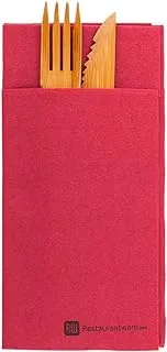 Luxenap Air Laid Kangaroo Burgundy Dinner Napkins - Soft and Durable 16