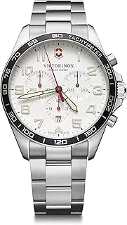 Victorinox Herren-Uhr FieldForce Chrono, Herren-Armbanduhr, Analog, Quarz, Wasserdicht bis 100 m, Gehäuse-Ø 42 mm, Armband 21 mm