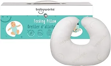 Babyworks Feeding Pillow With Memory Foam - White , Piece Of 1