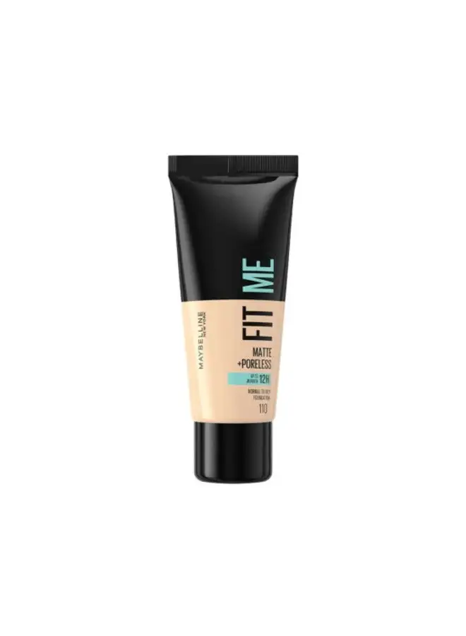 MAYBELLINE NEW YORK Fit Me Matte + Poreless Foundation 110 Porcelain