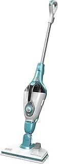 Black+Decker 15-In-1 Steam Mop With Steamitt With Variable Superheated Steam & Steam Jet With 15 Accessories, Swivel Head, 1300 W, 500 ML, White/Aqua - Fsmh13151Sm-B5, 2 Years Warranty