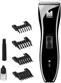 Moser NEO Professional Cord/Cordless Hair Clipper - Precision Cutting with Magic Blade Technology, 90-Min Operation Time ,Includes 4 Combs and Storage Case (1886-0151)