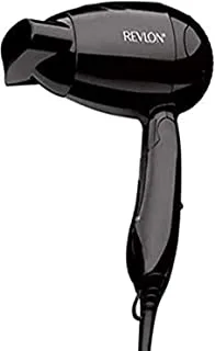 Revlon Folding Travel Hair Dryer, 1200W, Black, RVDR5305ARB1