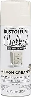 Rust-Oleum Chalked Ultra Matte Spray Paint,Chiffon Cream,12 Ounce (Pack of 1),302596