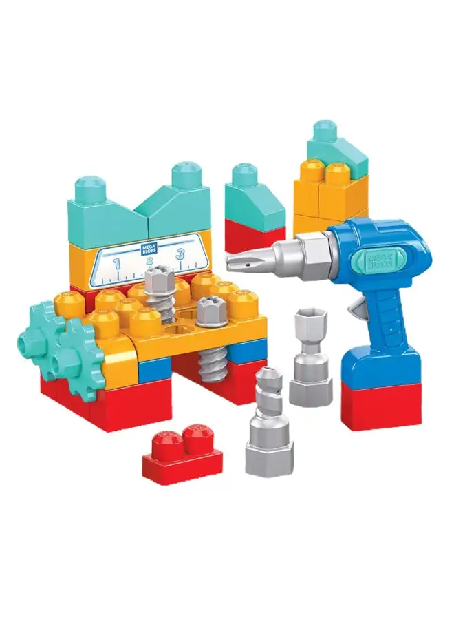 Mega Bloks 32-Piece Little Building Drill Set