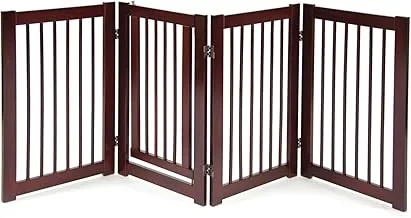 PRIMETIME PETZ 360 Configurable Dog Gate with Door - Indoor Freestanding Walk Through Wood Pet