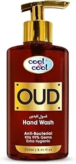 Cool & Cool Arabic Series Oud Hand Wash -250Ml - Antibacterial, Alcohol-Free, Moisturizing with Vitamin E, 99% Germ-Killing Formula