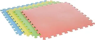 RBW TOYS Multi Colors Puzzle Foam Mat, Interlock Foam Floor Mat Double Color Plain Exercise Puzzle Mat for kids Activity (18804-4PCSMAT)