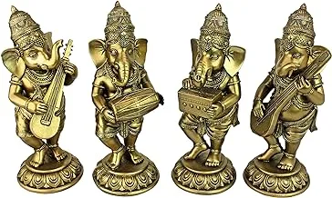 Design Toscano - QS93599 Musical Lord Ganesha Hindu Elephant God Statues, 7