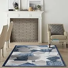 Al Salem Carpet Hanan Collection Carpet Modern Contemporary Area Rug 280 Cm X 370 Cm Dark Blue