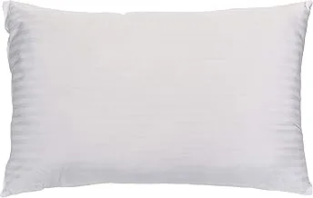 IBed home Soft Stripe Microfiber Pillow, White, Queen,1.2 Kg Size 50 X 75 Cm, 2724570369395