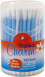 Sanita Charm 100% Cotton Buds, 100 Buds