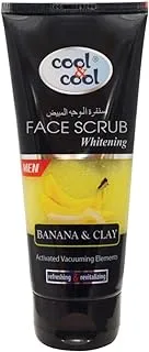 Cool & Cool Whitening Face Scrub for Men | Deep Cleanses, Exfoliates & Brightens Skin, Banana | 75ml | Yellow