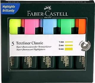 Faber-Castell Textliner - Pack of 5 (Assorted)