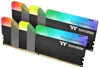 Thermaltake Tough RAM RGB DDR4 3600 Mhz Cl18 32GB (2X16GB) Memory, Dimm Module Type, Compatible With Intel 500, 400, 300, X299 Series, Amd X570, B550 - Black