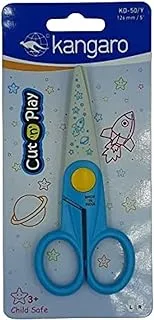 Kangaro Kid Plastic Scissor, 12.7 cm X 126 Mm Size, Assorted