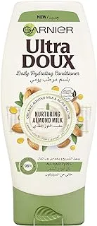 Garnier Hydrating Conditioner, Intensely Nourishes and Revitalizes Hair, With Almond Milk, For All Hair Types, Vegan Formula, Ultra Doux, 400ml