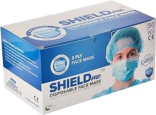 Shield Me Disposable 3Ply Face Mask, 50 Pieces