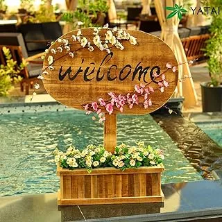 YATAI WELCOME Sign Wooden Board - House Warming - Rustic Welcome Sign - Wooden Home Signs - Housewarming Gift - Farmhouse Decor, Front Door Decorations, Wedding Welcome Sign.