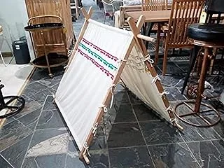 Dubai Garden Centre MacRAMe Teepee Wood Frame Foldable Tent, Wooden, I42533, Frame Tent