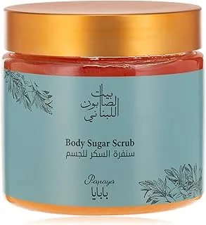 Bayt Al Saboun Al Loubnani Papaya Body Sugar Scrub, 500 Gm