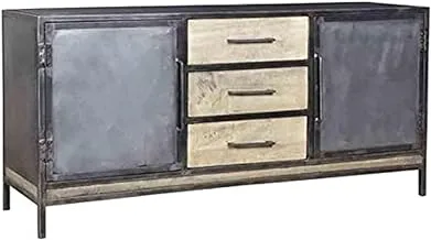 Dubai Garden Centre Wood Iron 3 Drawers Sideboard