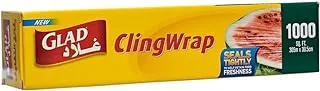 Glad Cling Wrap Clear Plastic Loop 1000 sq. ft. Size 305m x 30.5cm 1pc