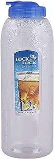 Lock & Lock Locknlock Hap730 Hpl730 Aqua Water Bottle, Clear/Blue, 1.2 Litre, HAP730