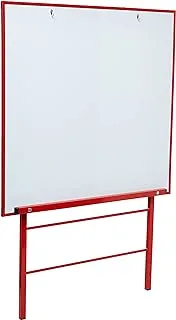 Youngstart Large Height AdjUStable Wall Whiteboard, Red, 11Enc02619