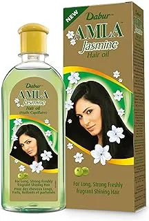 Dabur Amla Jasmine Hair Oil | For Strong, Nourished & Beautiful Shining Colored - 300ml