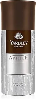 Yardley Arthur Body Spray For Men, Classic Aromatic Refreshing Scent, Formal Fragrance, 150 Ml