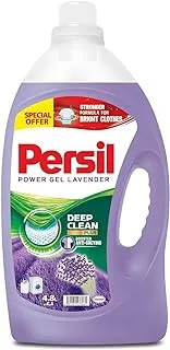 Persil Power Gel Liquid Laundry Detergent, With Deep Clean Technology, Lavender, 4.8L