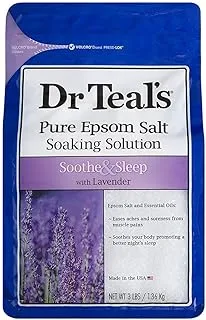 Dr. Teal's Dr Teal'S Soothe & Sleep Pure Epsom Salt Soaking Solution With Lavender, 1.36 Kg