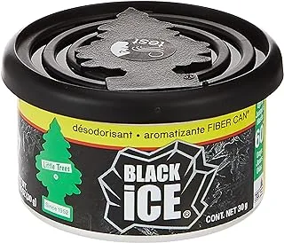 Little Trees Fiber Can-Black Ice Car Air Freshener, Ufc-17855-24